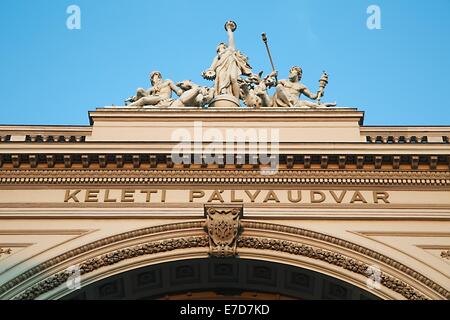 À Budapest Keleti railway station Banque D'Images