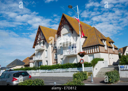 Une maison à Courseulles sur Mer en Normandie, France UE Banque D'Images