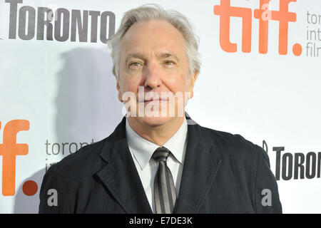 2014 Alan Rickman au Festival International du Film de Toronto. 2014 TIFF Banque D'Images