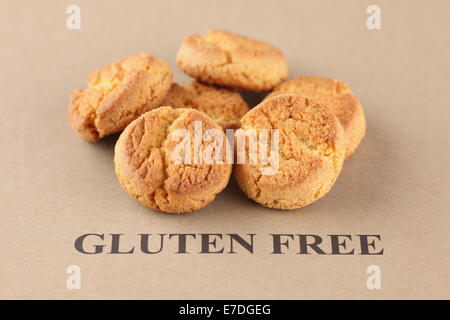 Cookies sans gluten. La maladie cœliaque concept. Banque D'Images