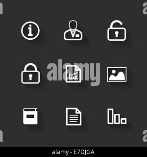 Design icônes vectorielles télévision Banque D'Images