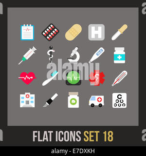 Télévision icons set 18 Banque D'Images