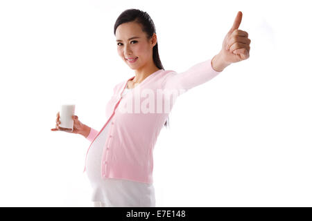 Portrait d'une femme enceinte Banque D'Images