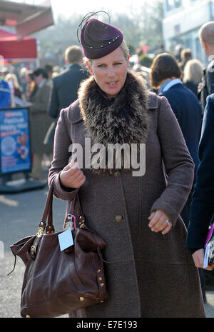 Le Cheltenham Festival - Jour 2 mettant en vedette : Zara Phillips Où : Cheltenham, Royaume-Uni Quand : 11 Mars 2014 Banque D'Images