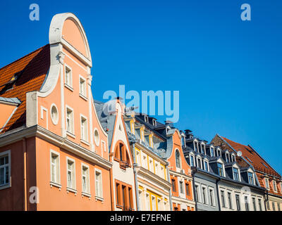 Tirgonu Street dans l'architecture de la vieille ville de Riga, en Lettonie. Banque D'Images