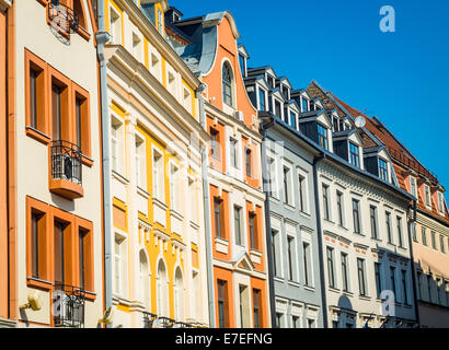 Tirgonu Street dans l'architecture de la vieille ville de Riga, en Lettonie. Banque D'Images