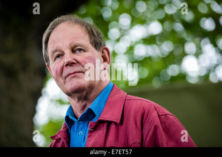 Auteur anglais, poète, dramaturge et librettiste Michael Morpurgo, OBE, FRSL, FKC apparaît au Festival du livre d'Édimbourg. Banque D'Images