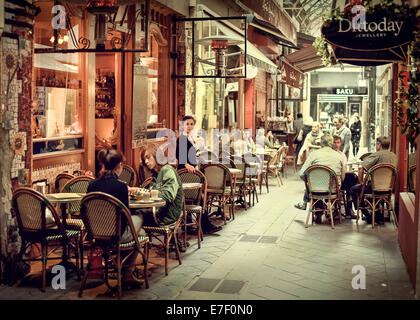 Melbourne élégant café et restaurant lane Block Place Banque D'Images