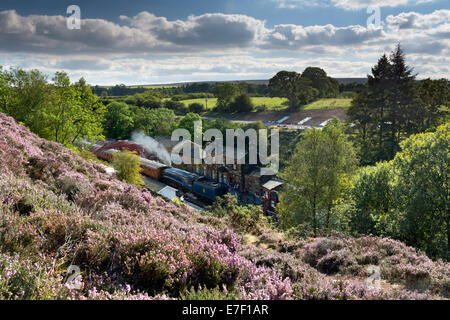 Goathland Station sur le North Yorkshire Moors, Angleterre Banque D'Images