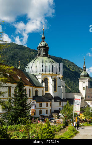 Monastère bénédictin baroque, église abbatiale, Kloster Ettal Ettal ou Abbaye, Ettal, Haute-Bavière, Bavière, Allemagne Banque D'Images