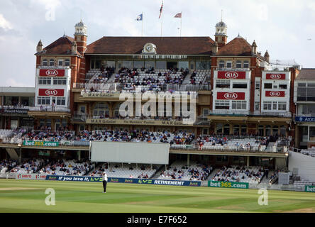 Le pavillon à l'Oval Cricket Ground, London Banque D'Images