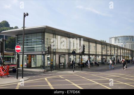 Gare routière de Bath, City of Bath, Angleterre, Royaume-Uni Banque D'Images