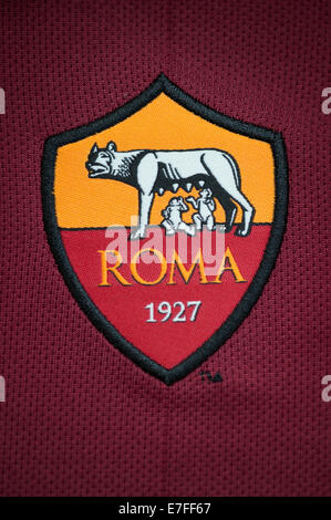 De près de l'A.S. Roma Crest Banque D'Images