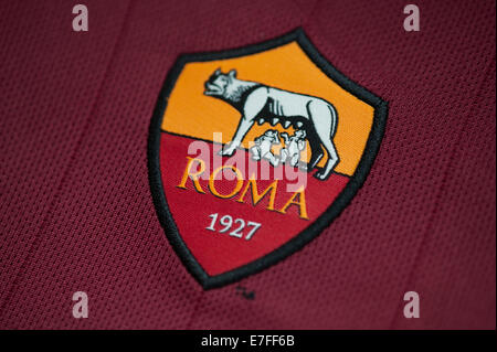 De près de l'A.S. Roma Crest Banque D'Images