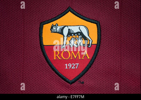 De près de l'A.S. Roma Crest Banque D'Images