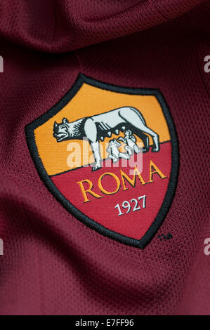 De près de l'A.S. Roma Crest Banque D'Images