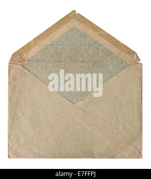Retro style poster enveloppe poste isolé sur fond blanc Banque D'Images