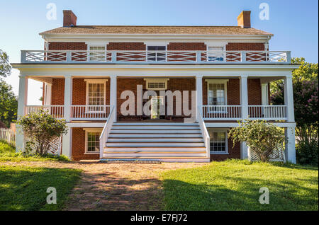 Vue avant du McLean House où l'abandon du sud de l'armée sous le général Robert E Lee d'Ulysses Grant, a eu lieu à appo Banque D'Images