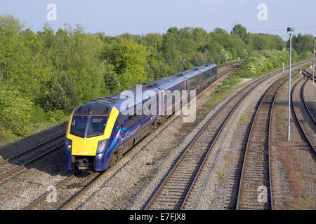 First Great Western classe 180 no. 180 102 direction nord à travers Hinksey, oxford avec 1W07 1722 London Paddington à Hereford St. Banque D'Images