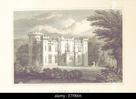 Illustration tirée de ma (1829) montrant le château de Culdees, une structure historique, mettant en évidence ses caractéristiques architecturales et ses environs. Banque D'Images