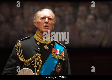 Le jeu 'Le Roi Charles III', Wyndham Theatre, Londres. Avec Tim Pigott-Smith comme Charles. Banque D'Images