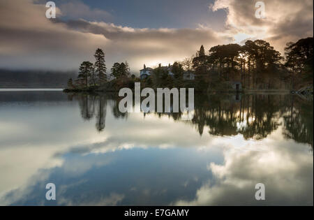 Brandlehow sur le lac Derwent Water, Borrowdale en Cumbria, Angleterre. Banque D'Images