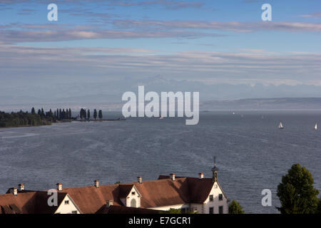 Lac de Constance avec vue sur la Suisse Banque D'Images