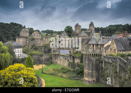 Château de Fougères Bretagne France Banque D'Images