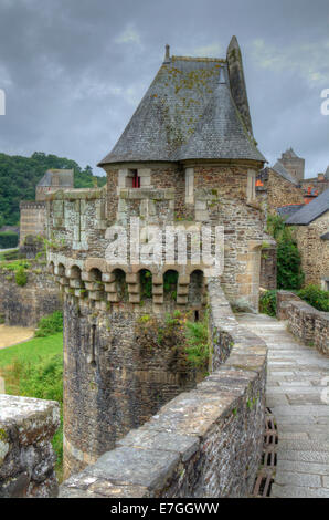 Château de Fougères Bretagne France Banque D'Images