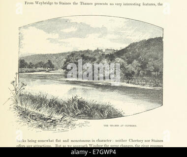 Une illustration de la page 209 de 'Londres et ses environs', représentant les zones métropolitaines et les banlieues de Londres, traduite par Henry Frith. Banque D'Images