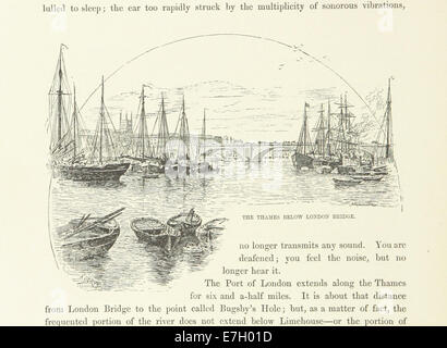 Une illustration de la page 62 de « Londres et ses environs », représentant une vue panoramique de Londres et de sa banlieue environnante au XIXe siècle. Banque D'Images
