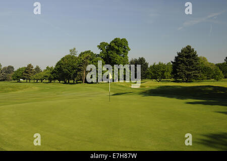 Le Livre vert du 8e trou sur Pam Barton Royal Mid-Surrey Cours Golf Club Richmond Surrey England Banque D'Images