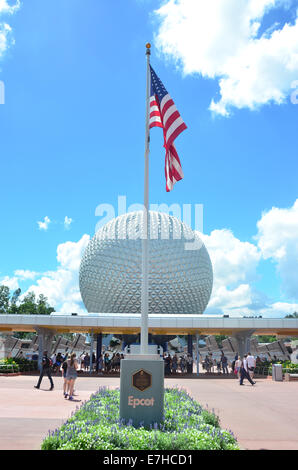 Centre Epcot à Walt Disney World, Orlando, Floride, USA Banque D'Images