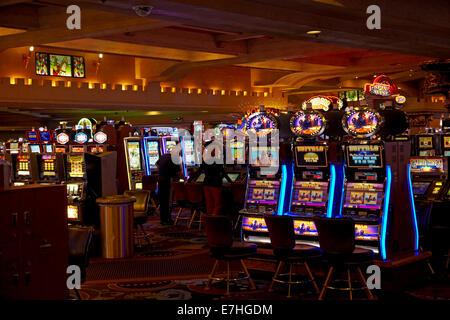 Machines à sous, Excalibur Hotel and Casino, Las Vegas, Nevada, USA Banque D'Images