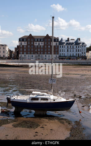 En regardant vers la Parade, depuis Margate Harbour Arm Banque D'Images