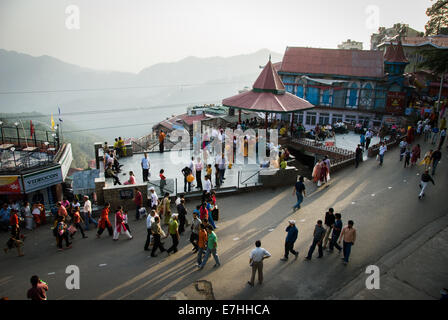 Vue générale de la station de colline ville de Shimla en Inde Banque D'Images