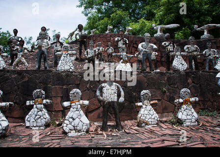 Nek Chand's Rock Garden à Chandigarh, Inde Banque D'Images