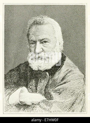 Victor Marie Hugo |(1802-1885) écrivain Français. Voir la description pour plus d'informations Banque D'Images