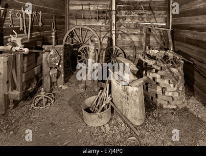 Ancienne forge à Hillend Australie Banque D'Images