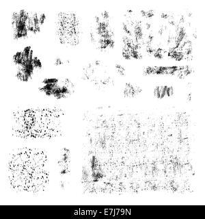 Éclaboussures d'encre. Éléments de conception grunge collection. Banque D'Images