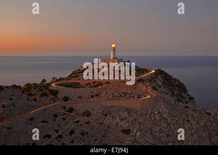 Phare du cap de Formentor. Majorque, Iles Baléares Banque D'Images