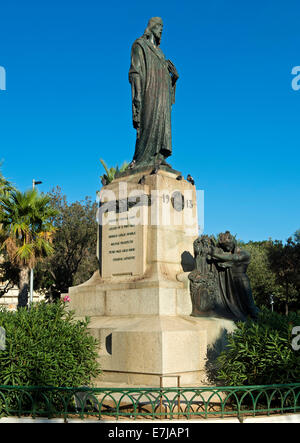 Statue de Jésus, Christ Roi, Monument, Floriana, Valletta, Malte Banque D'Images