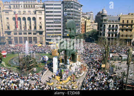 Les Fallas de Valence, célébration, Levant, Espagne Banque D'Images