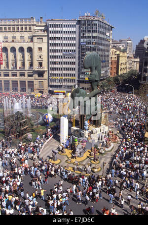 Les Fallas de Valence, célébration, Levant, Espagne Banque D'Images