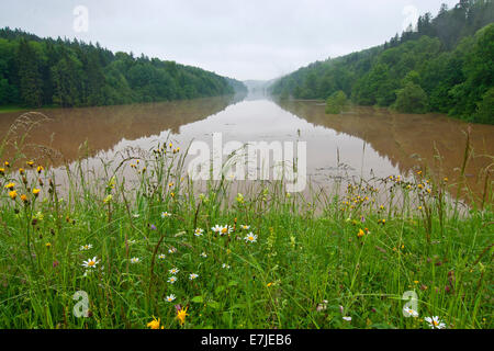 Allemagne, Europe, Berlin, pays de Berchtesgaden, Berchtesgaden, Chiemgau, Traunstein, caresser, de l'eau, barrage, lac, Banque D'Images