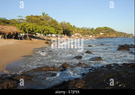 L'Amérique centrale, l'activité, ancienne, plage, bateau, bateaux, activités, l'autre, couleurs, pays, détails, vers le bas, en El Salvador, la ferme, la fis Banque D'Images