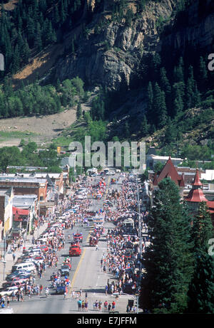 Parade, 4 juillet, Ouray, Colorado Banque D'Images