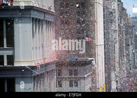 De serpentins, New York, New York Banque D'Images