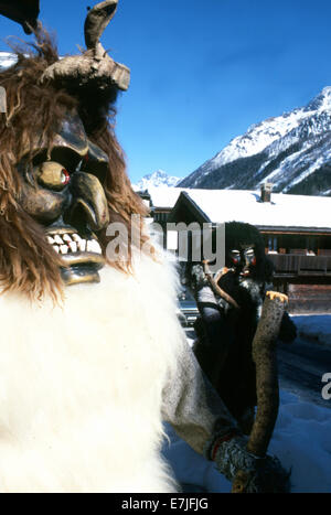 Roitschaggatta Célébration, Lötschental, vallée, Willer, Suisse Banque D'Images