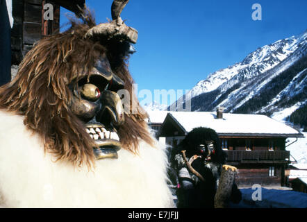Roitschaggatta Célébration, Lötschental, vallée, Willer, Suisse Banque D'Images